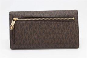 img 3 attached to 💼 Large Trifold Wallet for Women, Michael Kors Jet Set Travel