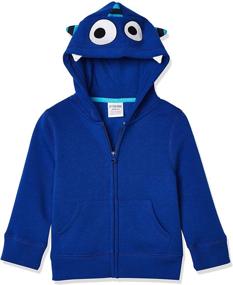 img 4 attached to Boys' Fleece Zip-Up Hoodie Sweatshirts by Spotted Zebra