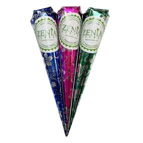 img 3 attached to 🌿 Zenia 6 Pack of 100% Natural Henna Paste Hair Color Hair Dye Cones in Reddish Brown Shade - Ready to Use