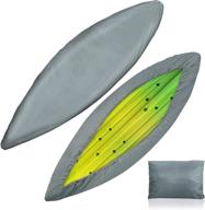 🌊 waterproof canoe cover kayak cover, outdoor storage dust canoe cover, uv protection, rain resistant, sunblock shield covers for kayak, canoe, paddle board, 3.1-3.5m/10.2-11.4ft логотип