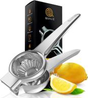 🍋 premium stainless steel citrus squeezer - high-quality lemon and lime hand juicer with large heavy-duty metal squeezer bowl - manual citrus press ideal for lemon, lime, and orange - exprimidor de limon by qualiz logo