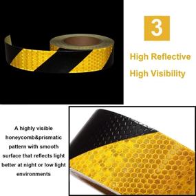 img 1 attached to 🌧️ Reliancer Waterproof Self Adhesive Reflective Stripes