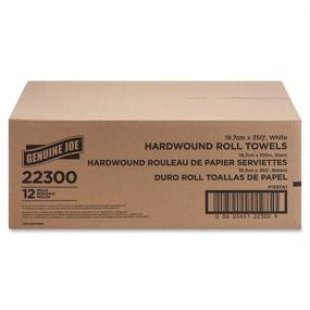 img 2 attached to 🧻 Genuine Joe GJO22300 Hard Wound Roll Towel - 350' x 7-8/9" - White (Case of 12): High-Quality, Long-lasting, Bulk Paper Towels