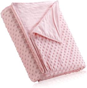 img 4 attached to 🛏️ Premium Soft Dot Duvet Cover for Isilila 48x72 Weighted Blanket with 8 Ties – Removable Cover Only