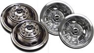 🚀 pacificdualies 49-1608 polished 16 inch 8 lug stainless steel wheel simulator kit for 1974-2000 chevy gmc 3500, 1974-1998 ford f350, 2008-2021 e350/e450 van, 1974-1999 dodge ram 3500 logo