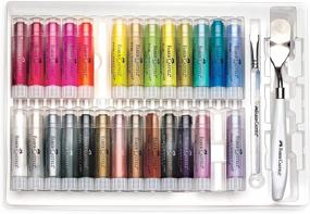 img 1 attached to Faber-Castell Gelatos Dolce II Gift Set: Vibrant 28 Color Art Medium for Versatile Creativity