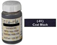 🖤 eco-flo leather dye 4.4 fl. oz. (132 ml) in coal black – tandy leather 2600-01 logo