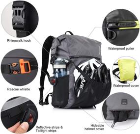 img 2 attached to Rhinowalk Multifunction 24L Bike Pannier 🚴 Bag: Waterproof, Laptop Backpack, Motor & Luggage Bag