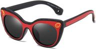 🕶️ eyesafe junior: duco tpee kids sport polarized sunglasses - flexible frame, uv protection - k018 logo