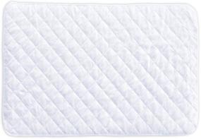 img 4 attached to ⛑️ Waterproof Pack N Play Mattress Cover 27" X 39" - Fits Most Playards, Foldable Mattresses and Pack and Plays - Fitted, Comfortable and Soft Mini Crib Mattress Protector by Little One's
