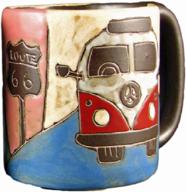 🚌 mara stoneware love bus mug logo