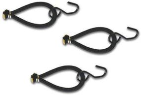 img 1 attached to 🔗 CHAMPRO Replacement Bungee Hooks - 10 Pack, Black, 58x42 inches