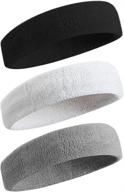 🏋️ moisture-wicking cotton terry cloth sweatbands for men and women - ideal for tennis, basketball, running, gym workouts - beace sports headbands+ logo