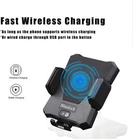 img 2 attached to 📱 Blaulock B02F Wireless Car Charger for iPhone Xs/Xr/8/8 Plus, Samsung Galaxy S8/S7/Note9/Note5 and More – 10W/7.5W, Auto Phone Holder on Air Vent & Dashboard, Qi-Enabled