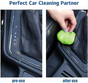 img 1 attached to 🚙 JustTOP Universal Cleaning Gel for Car: Powerful Detailing Putty Gel for Effective Car Interior and Laptop Cleaning (Yellow)