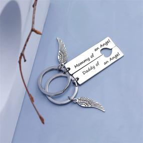 img 1 attached to EIGSO Baby Memorial Keychain - A Heartfelt Sympathy Gift for Mommy and Daddy to Remember their Angel - Infant Loss Remembrance Keychain