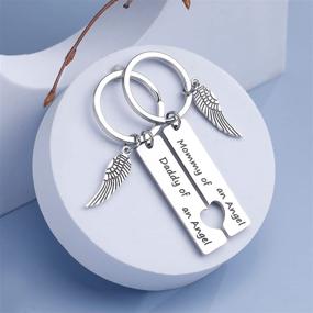 img 2 attached to EIGSO Baby Memorial Keychain - A Heartfelt Sympathy Gift for Mommy and Daddy to Remember their Angel - Infant Loss Remembrance Keychain