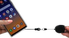 img 4 attached to Phone Assured: Retractable Smartphone Safety Leash and Clip - Black (Pack of 1)