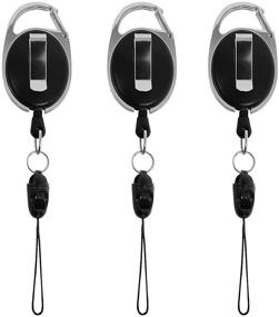 img 3 attached to Phone Assured: Retractable Smartphone Safety Leash and Clip - Black (Pack of 1)