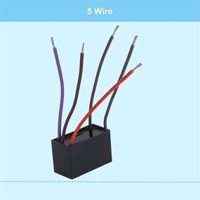 img 2 attached to 🌀 Podoy CBB61 Ceiling Fan Capacitor: Reliable 5-Wire 4/4.5/5 uf - 250VAC 50/60Hz