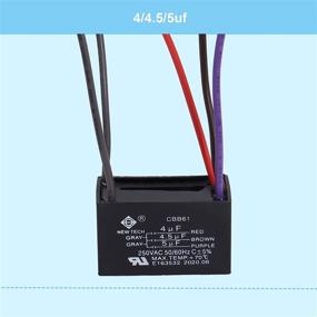 img 1 attached to 🌀 Podoy CBB61 Ceiling Fan Capacitor: Reliable 5-Wire 4/4.5/5 uf - 250VAC 50/60Hz