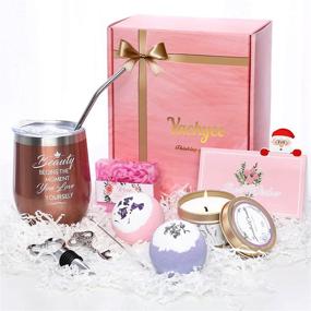 img 4 attached to 🎁 Birthday Gifts for Women - Yachyee Relaxing Spa Gift Box Basket for Her: Unique Happy Birthday Gift Ideas for Best Friends, Females. Christmas Gift Boxes for Women - Mom, Sister, Girlfriend, Wife