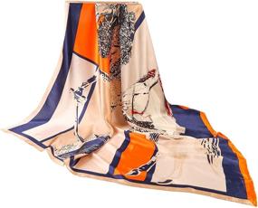 img 2 attached to Mulberry Fashion Handmade Beautiful Paintings Women's Accessories in Scarves & Wraps