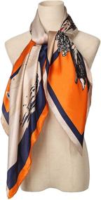 img 3 attached to Mulberry Fashion Handmade Beautiful Paintings Women's Accessories in Scarves & Wraps