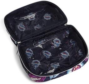 img 2 attached to Vera Bradley Women's Performance Twill Lay Flat Cosmetic Makeup Organizer Bag: Sleek and Stylish Travel Essential