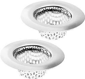 img 4 attached to 2 Pack - 2.25&#34; Top / 1&#34; Basket - Stainless Steel Sink Strainer Hair Catcher for Bathroom, Utility, Slop, Laundry, RV, and Lavatory Sinks - Drain Strainer for Effective Clog Prevention