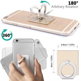 img 1 attached to 📱 SEGMOI(TM) Universal Smartphone Ring Grip Stand Holder Car Mounts Cradle - iPhone 5 5s 6 6S 6Plus iPad Samsung HTC Nokia Huawei OnePlus