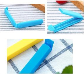 img 1 attached to 🍿 40PCS Colorful Plastic Sealing Clips for Snack & Chip Bags, Kitchen Storage - 2 Sizes (2.7-inch and 4.3-inch)