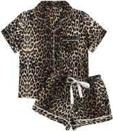 milumia womens leopard sleepwear piecess logo