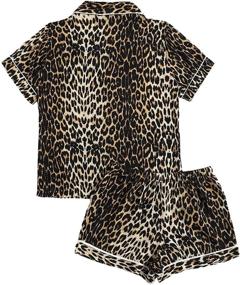 img 3 attached to Milumia Womens Leopard Sleepwear Piecess