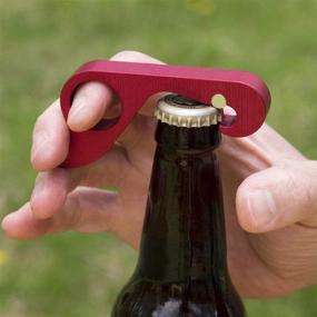 img 1 attached to 🔴 Red GrabOpener: Single-handed Bottle Opener