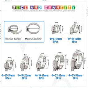 img 3 attached to 🔧 Versatile and Durable: Glarks 8 38mm Stainless Steel Adjustable Assortment