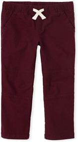 img 1 attached to Childrens Place Skinny Stretch Redwood Boys' Clothing