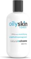 🍊 natural outcome skincare's oily skin control toner: alcohol-free witch hazel facial toner astringent with grapefruit & pomegranate & hydrating aloe vera - 8 oz logo