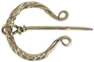 🪡 authentic qihoo vintage viking norse fibula penannular brooch: exquisite apron buckle clasp cloak pin logo