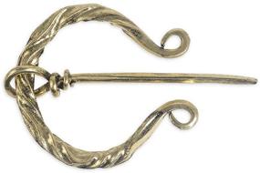 img 4 attached to 🪡 Authentic QIHOO Vintage Viking Norse Fibula Penannular Brooch: Exquisite Apron Buckle Clasp Cloak Pin