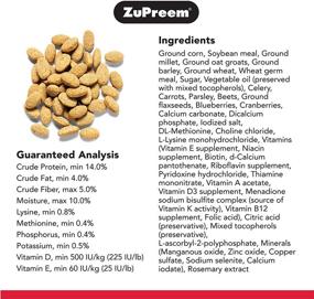 img 2 attached to ZuPreem Natural Bird Food Smart Pellets for Parrots and Conures - Made in USA, Packed with Essential Nutrients for Caiques, African Greys, Senegals, Amazons, Eclectus - 3 lb Bag (2-Pack)