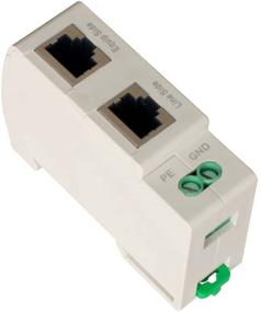 img 1 attached to 🔌 Enhanced WatchfulEyE WTH-SG/RJ45-K DIN-Rail Mounted Gigabit Ethernet PoE Surge Protector with Full GDT Surge Protection