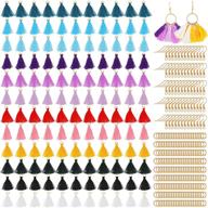 120pcs multicolored diy tassels & 100pcs gold plated earring hooks with 200 jump rings – ideal for earring jewelry making, diy crafts & accessories logo