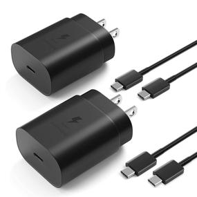 img 4 attached to ⚡ Super Fast Type C Charger: 25W USB C Charger for Samsung Galaxy S21/S21 Ultra/S21 Plus/S20/Note 20/Note 10/S20 Ultra/S20 Plus/Note 20 Ultra/Note 10 Plus/Z Fold 3 - 5FT Type C Charger Cable [2-Pack]