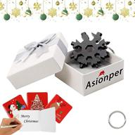 🔧 stainless steel 18-in-1 snowflake multi-tool set with box, greeting card, and compact instrument логотип