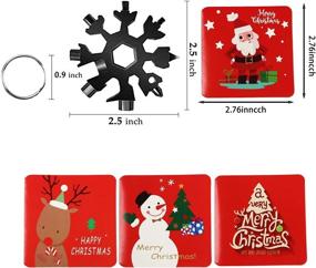 img 3 attached to 🔧 Stainless Steel 18-in-1 Snowflake Multi-Tool Set with Box, Greeting Card, and Compact Instrument