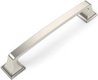 🔑 amerdeco 10 pack brushed satin nickel kitchen cabinet pulls: modern handles for cupboards & drawers логотип