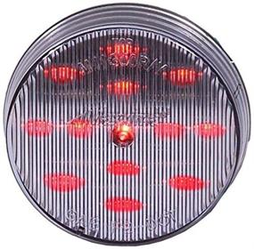 img 1 attached to Maxxima Round LED Clearance Marker 🔴 Light - Red, Clear Lens, 2-1/2 inch