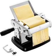 🍝 befano manual pasta maker: stainless-steel pasta machine with 6 adjustable thickness settings and pasta cutter - removable design with suction cup for easy operation logo