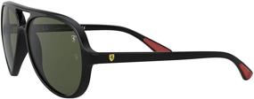 img 2 attached to Ray Ban RB4125M Поляризованные солнцезащитные очки-авиаторы